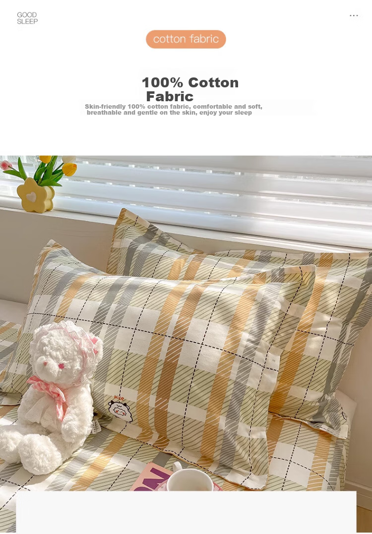 Wuyinliangpin, 100% Cotton Pillowcase, Xinjiang Long-Staple Cotton Pillow Cover, Pillowcase, 48x74cm, Set of Two, Sheep Patter 3