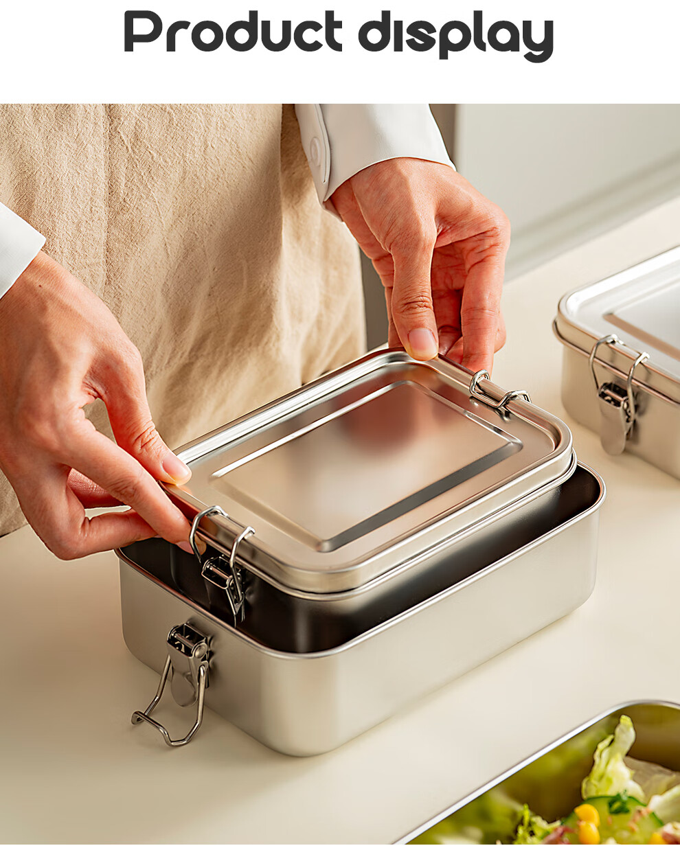 KATEI STORY Japanese Stainless Steel Lunch Box 316 Food Grade with Lid Office Worker Vintage Canteen Steamed Rice Bento Box 8