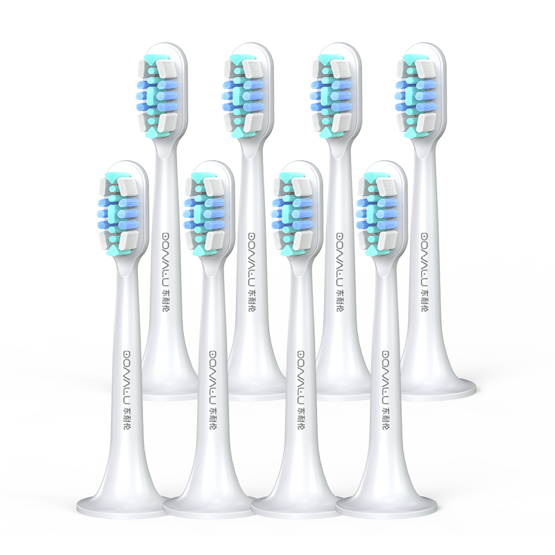 Dong Nai Lun Compatible with Xiaomi (MI) Electric Toothbrush Heads T300/T500/MES601 Youth Edition MI Adult Sonic Soft Deep Cleaning Type 8-Pack