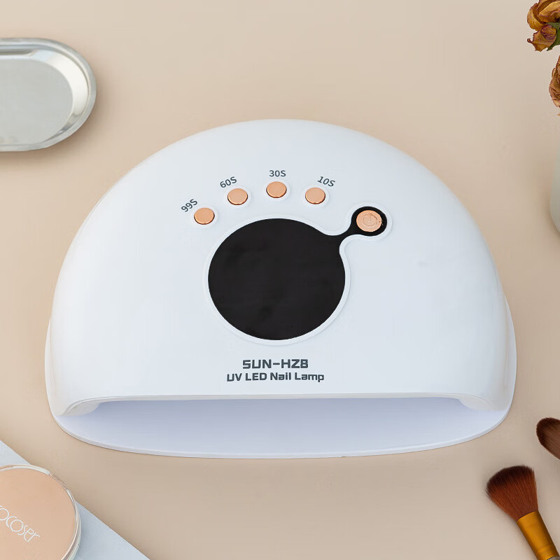 Mingba Nail Lamp Fast Drying Gel Light High Power Dual-Hand Nail Tool Dual Light Source Large Panel No Black Hands 3