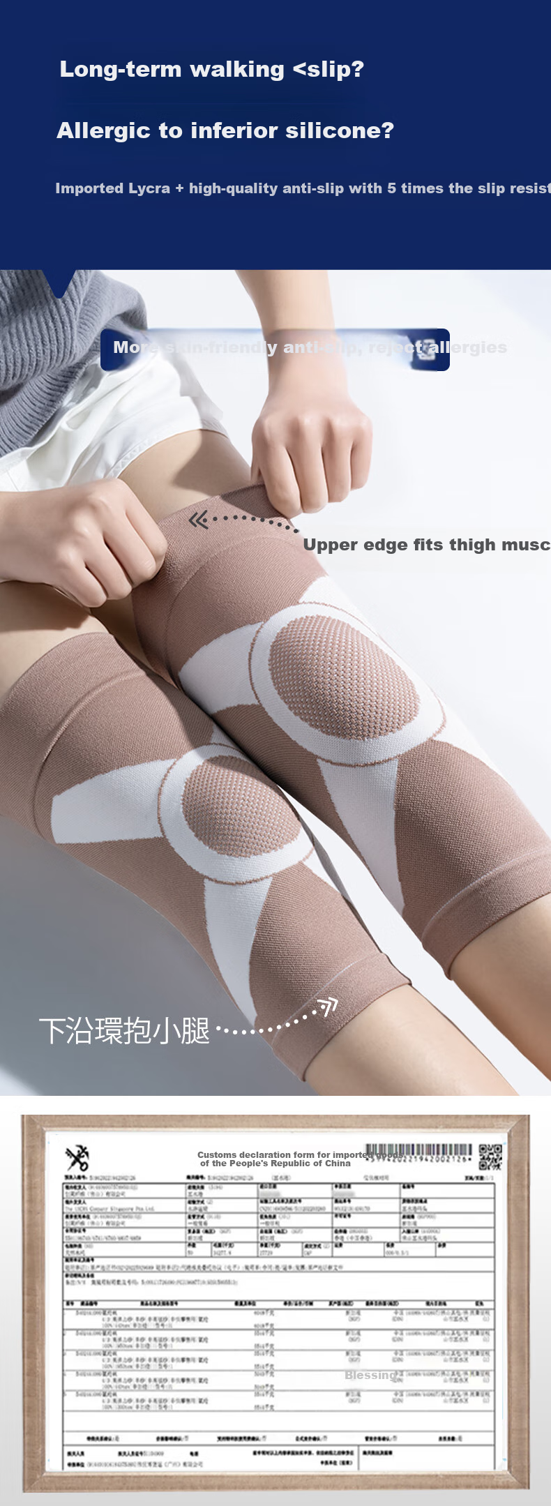 Fashuo Magnetic Therapy Warm Knee Brace, Heat Generation for Autumn And Winter, Meniscus Injury Prevention, Cold Legs Treatment, Fluid Retention Relief, Arthritis Knee Protection Gear 6