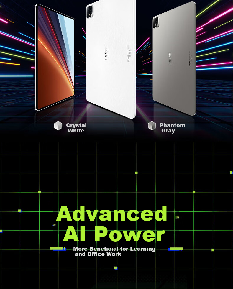 HONOR Tablet GT2 Pro 12.5-inch 165Hz 3K Eye-care Gaming Screen Full-power 8Gen3 Flagship Chip 8+256GB Phantom Gray [National Subsidy] 24