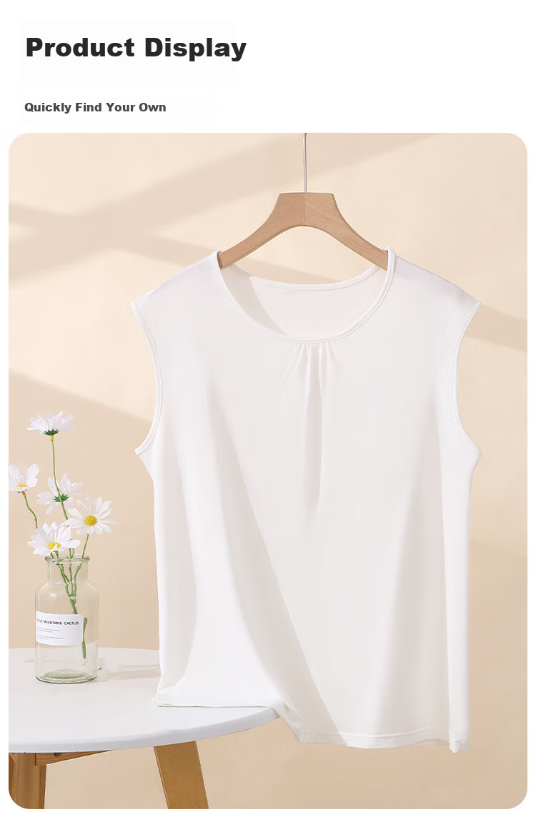 Hengyuanxiang Modal Vest Women Plus Size Fat MM Middle-aged Mom Summer Slim Casual Sports Sleeveless Tank Top 7