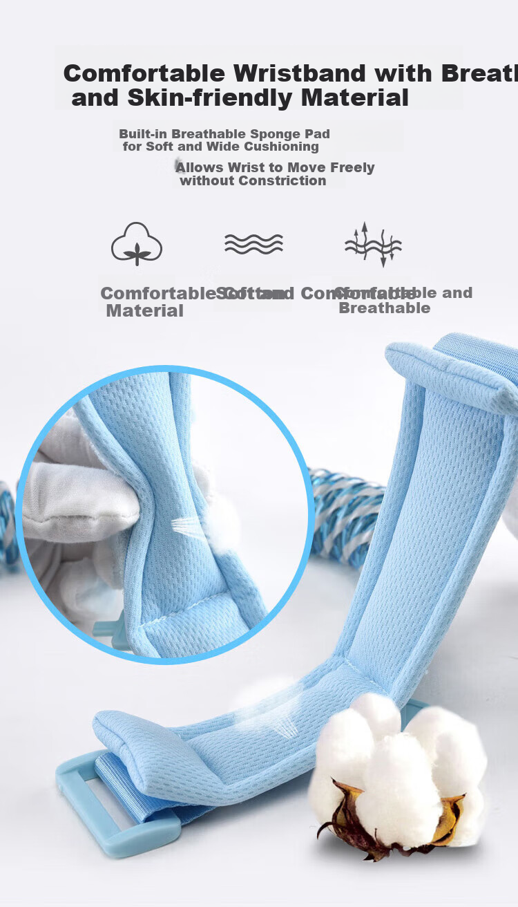 Aibaoshi Children's Anti-Lost Strap with Leash, Baby Anti-Lost Wristband Safety Rope, Toddler Safety Device, Reflective Pink, 2 Meters, S121 6