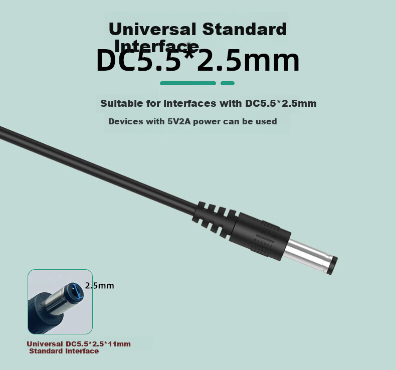 Xiaoerduo Surveillance Power Adapter DC5V2A, Optical Terminal Voltage Regulator Switch Transformer, 3C Certified, 5.5*2.5mm HMQ-Z12T 5