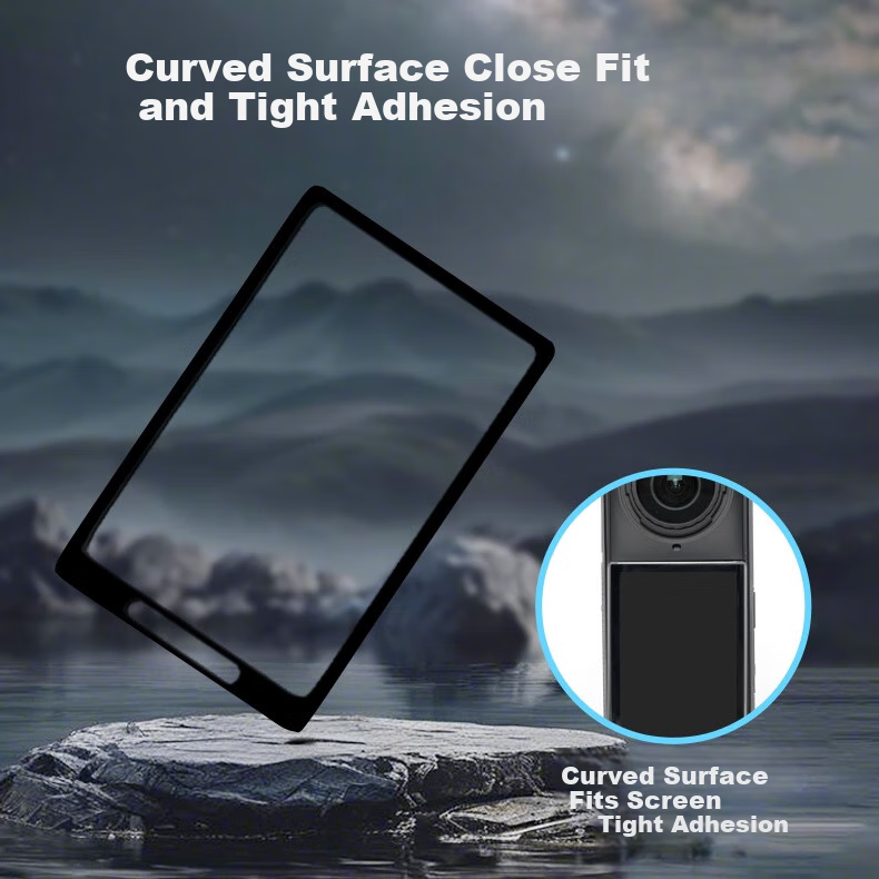Qiye Tempered Glass Protective Film Screen Protector for Insta360 X5 Panoramic Camera, Insta360 X5 Action Camera, High-Definition Scratch-Resistant Camera Accessory, Insta X5 Screen Film X4 6