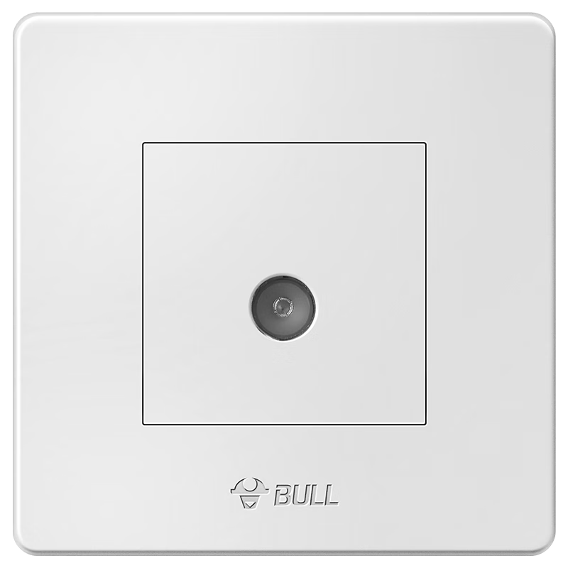 BULL Wall Socket G07 Series, Single-Outlet TV Insert, G07T103C, Ivory White, Concealed Installatio