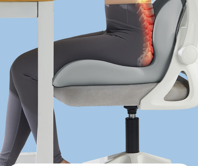Meiwu Craftsman Memory Foam Student Seat Cushion with Backrest Integrated Classroom Cushion Anti-Pain Dormitory Sitting Pad 16