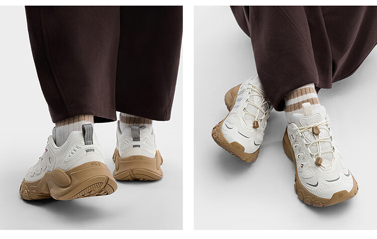 FILA Official Women's Mushroom Dad Sneakers 2026 Spring Casual Sports Shoes 31