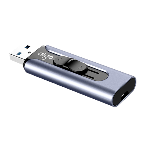 Aigo 64GB USB 3.0 U335 Metal Retractable USB Flash Drive Blue Fashion High-Speed