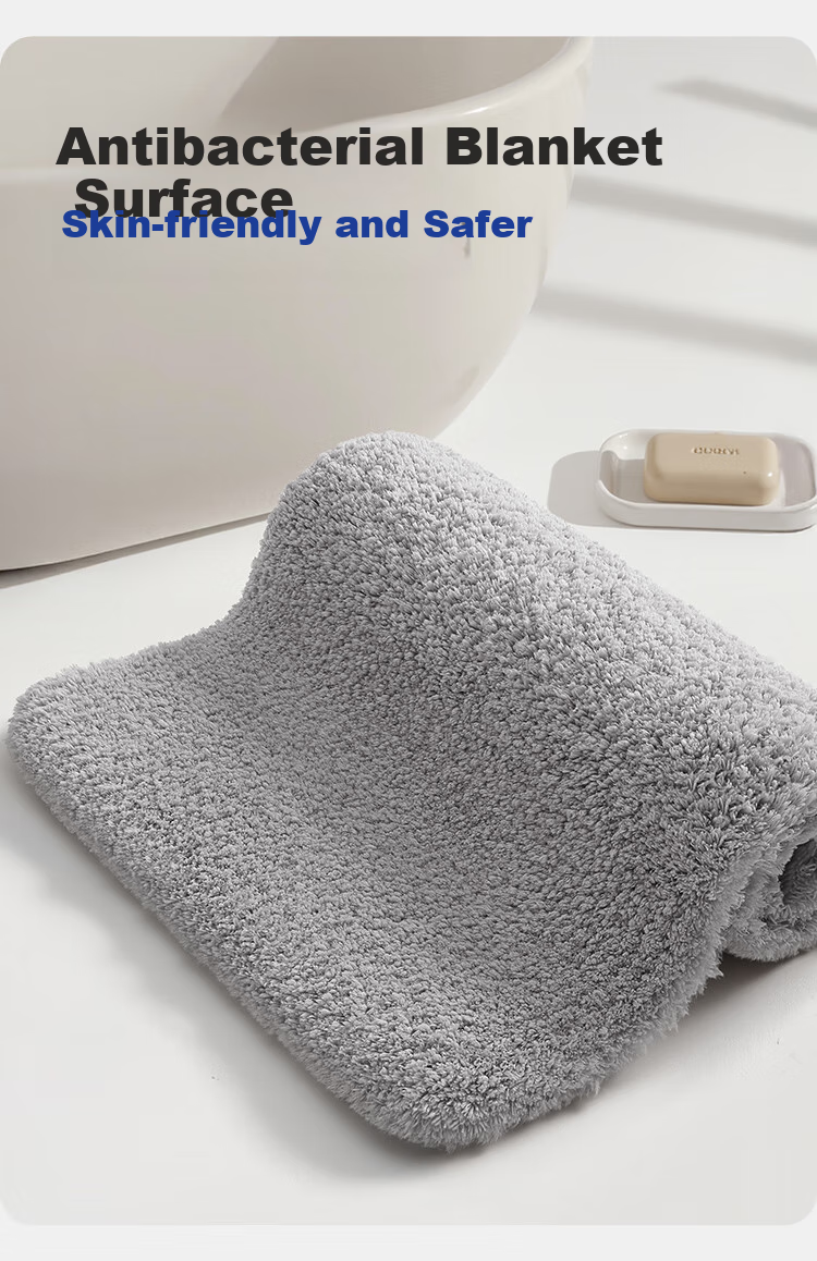 Dajiang Bathroom Mat, Absorbent Non-Slip Floor Mat for Toilet Entrance, Bathroom Foot Pad, 40x60cm 6