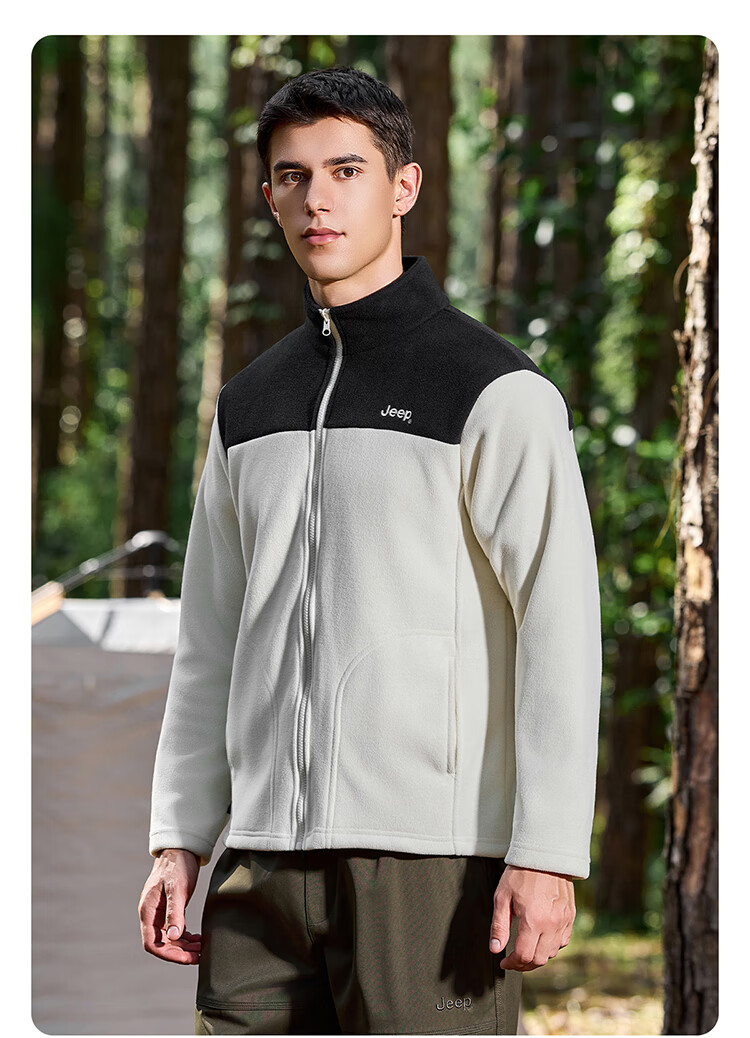 JEEP Men's 3-in-1 Fleece Two-Piece Warm Waterproof Jacket Advanced Black (Fleece) 3XL 18
