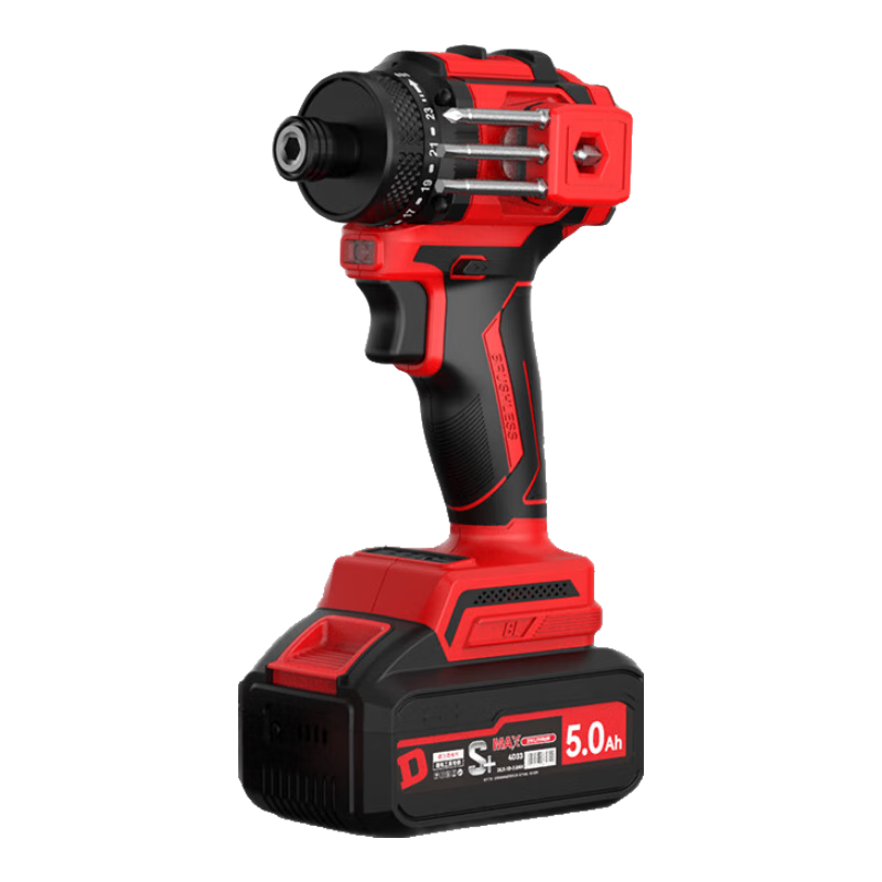 DELIXI ELECTRIC Brushless Impact Screwdriver Cordless Electric Screwdriver Rechargeable Lithium Drill Power Tool