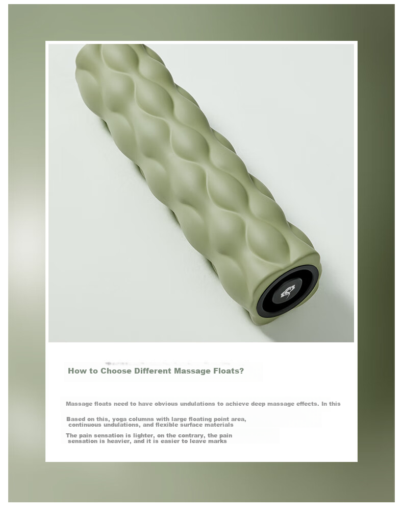 Hata Professional Foam Roller, Muscle Relaxation Roller, Yoga Column Foam Roller, Fitness Yoga Massage Stick, Massage Stick 6