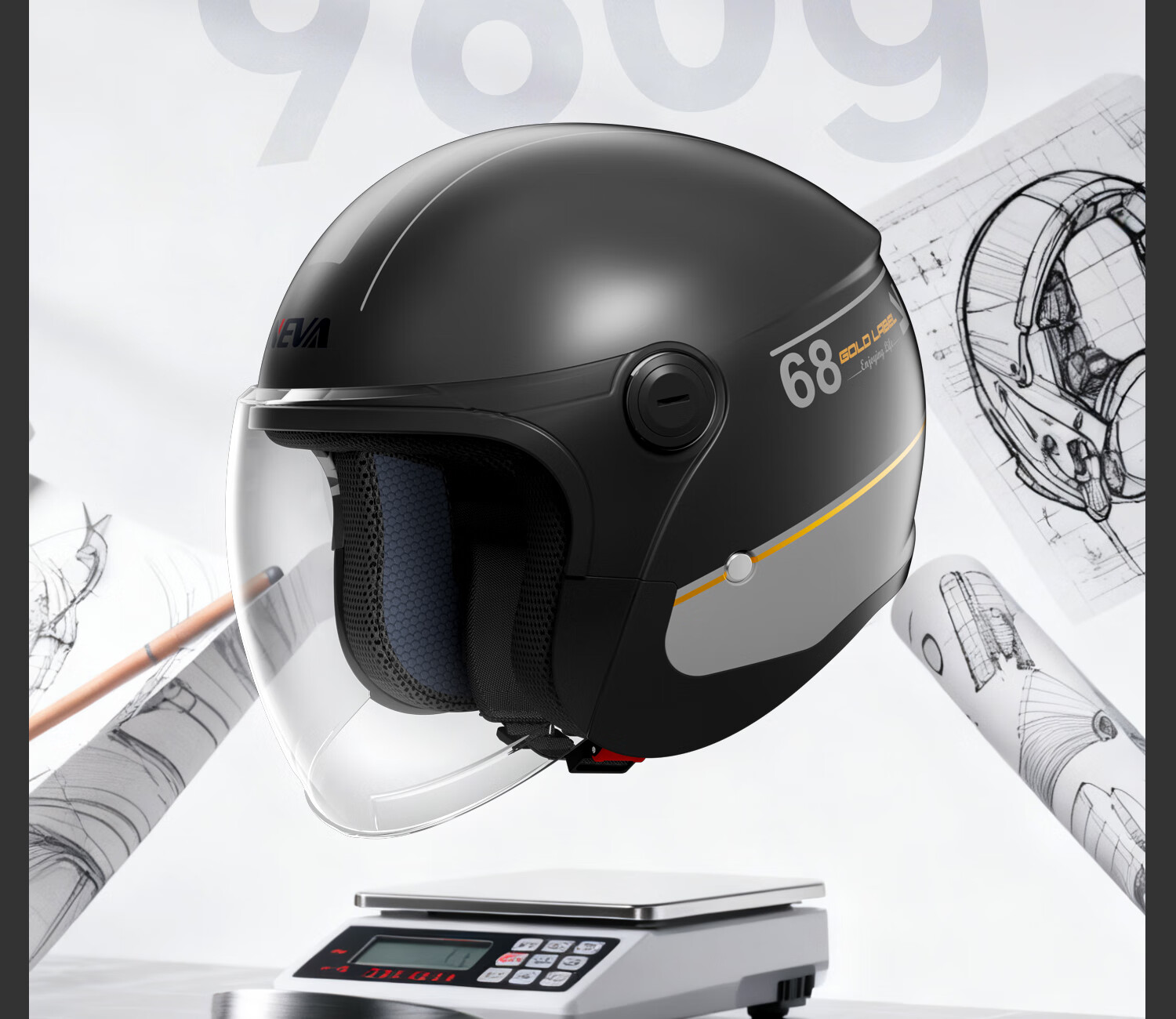 NEVA New National Standard Class A 3C Certified Electric Motorcycle Helmet Unisex Winter Warm Anti-Fog Electric Scooter 3/4 Half Helmet Safety Cap Pearl White - Anti-Fog Long Visor 25