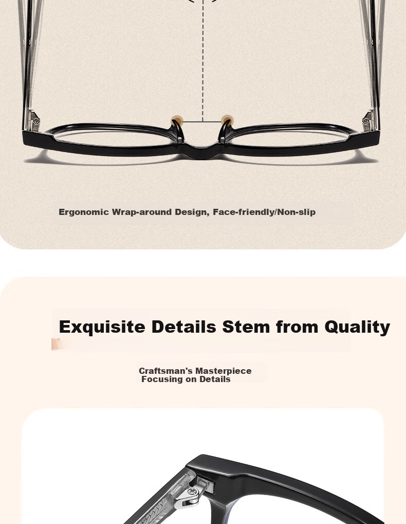 Cuntiandaofu Blue Light Blocking Glasses, Myopia Glasses, Anti-Radiation Glasses, Large Frame Slimming High-Definition Glasses for Men And Women, Glossy Black Frame, -2.00 Diopters 12