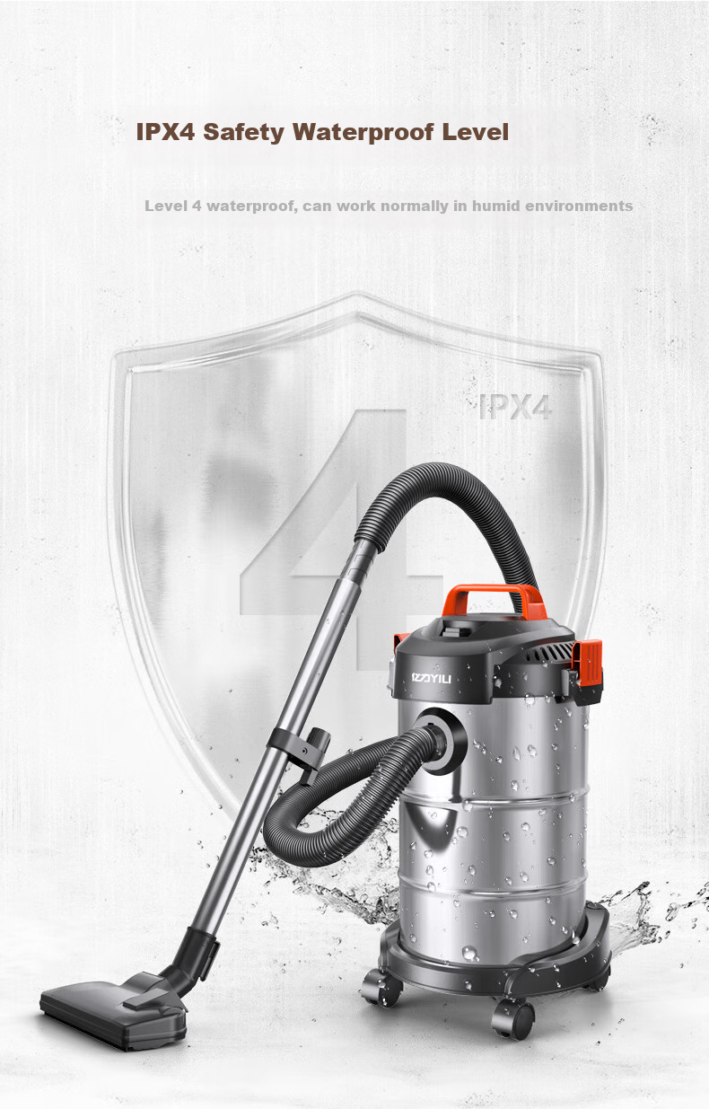 Yili Vacuum Cleaner, Car And Home Use, Handheld Canister Type, 22000pa Ultra-Strong Suction, Industrial Cleaning, Carpet And Bed Powerful Vacuum for Cat Hair Removal, Small Dust Removal Device, 6253-10L 11
