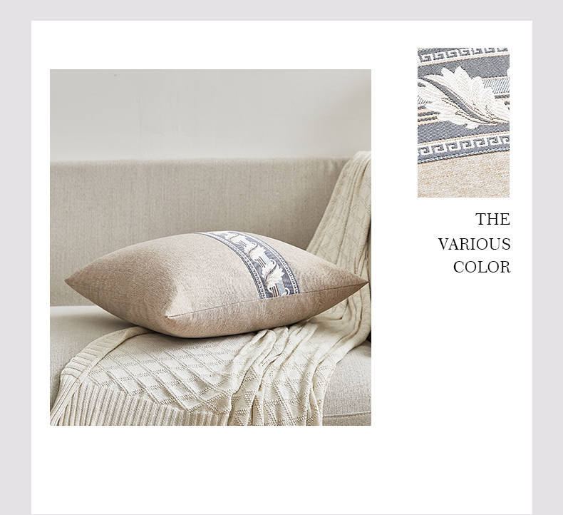 Hengyuanxiang Plain Lace Pillowcase for Office, Car, Home Use, Nap Pillow Cover, 45x45cm 5