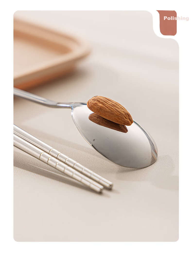Guangyi Chopsticks, Tableware Student 304 Stainless Steel Chopsticks And Spoon Set, Office Worker Portable Cutlery GY7313 16