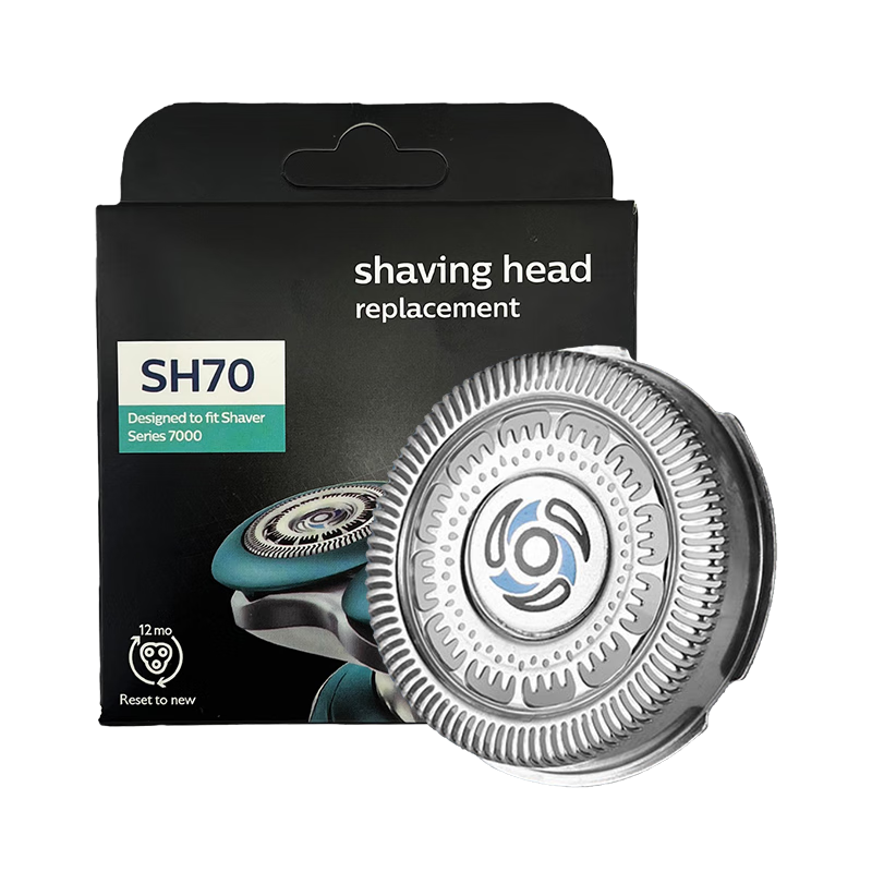 Dongnailun Replacement Shaver Heads for Philips S7000/9000 Series SH70, Series 7310/7370/9031/9152 Accessories, 3 Blades + 3 Foils