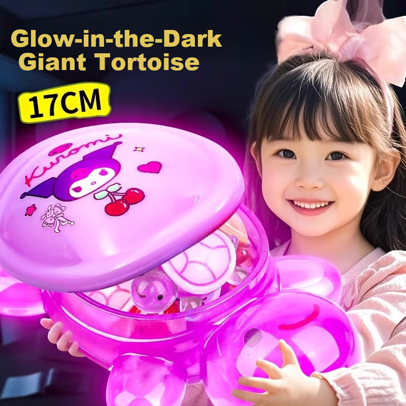 Lankupa Glow-In Giant Turtle Blind Box Toy, 17cm Luminous Children's Bath Toy, Gift for Boys And Girls