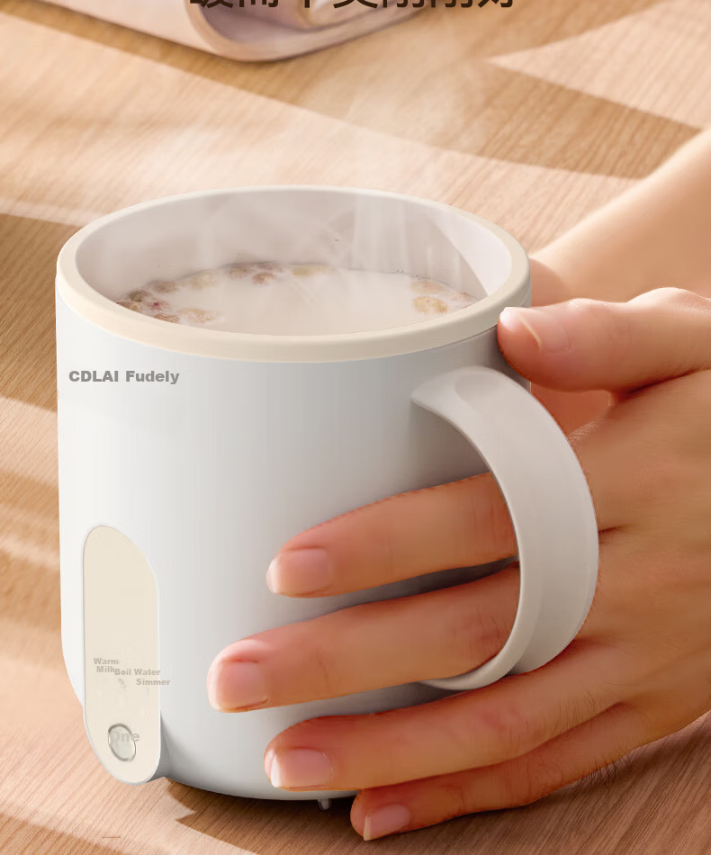 Fudelai Health Pot with Filter, Hot Milk Cup, Mini Automatic Constant Temperature for One Person, Office Electric Stew And Boiling Water Tea All-In Machine, Breakfast Heating Warm Cup 9