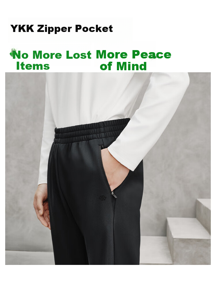 JD Jingzao Water-Resistant Sports Pants 25 Autumn Winter New Straight Outdoor Durable Running Casual Thick Fleece Gray 3XL 16