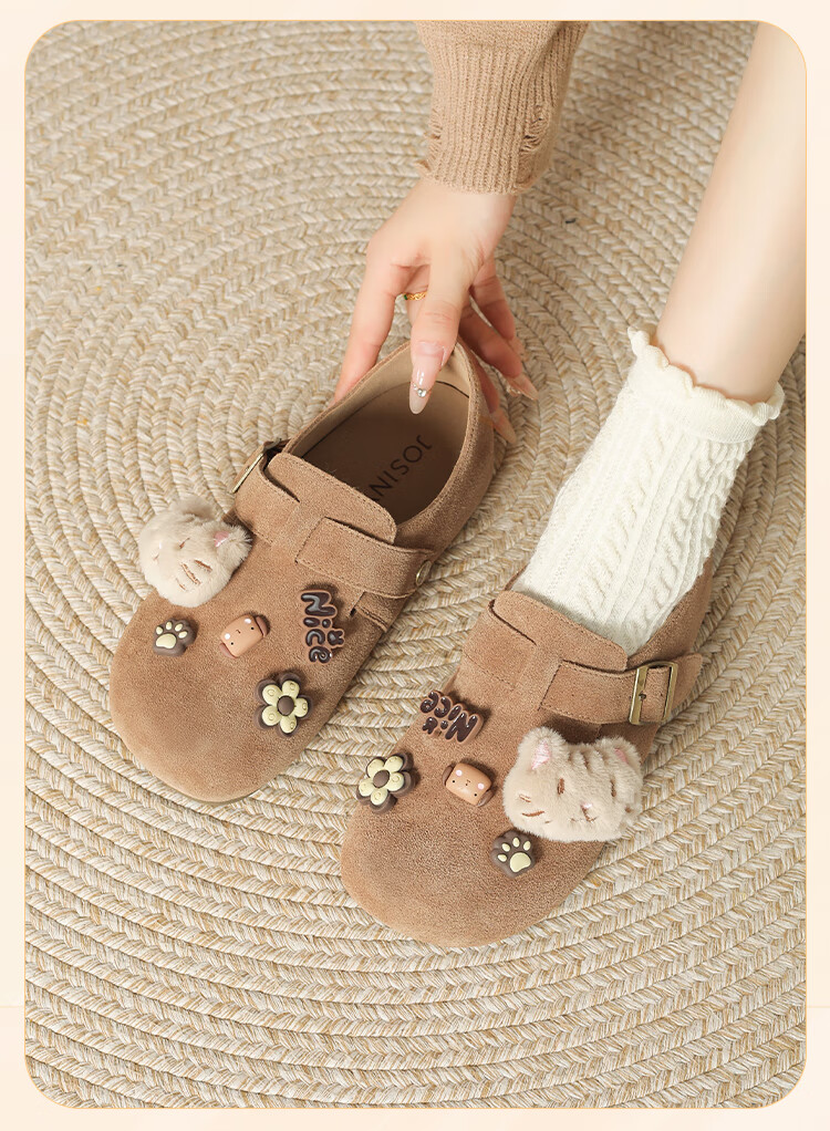 Josiny Birkenstyle Women's Slip-On Platform Casual Shoes Camel 36 7