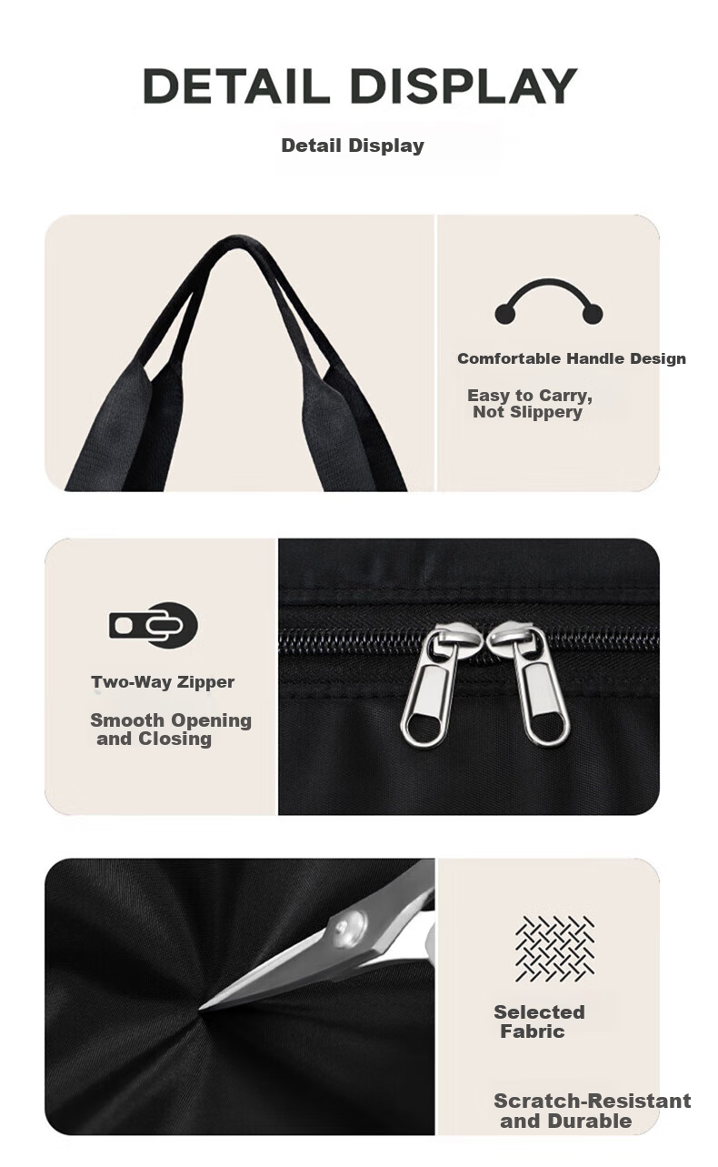 Huili Travel Bag, Large Capacity Luggage Bag for Men And Women, Lightweight Detachable Design with Universal Wheels, Expandable with Wheels, Portable And Carry-On Approved 13