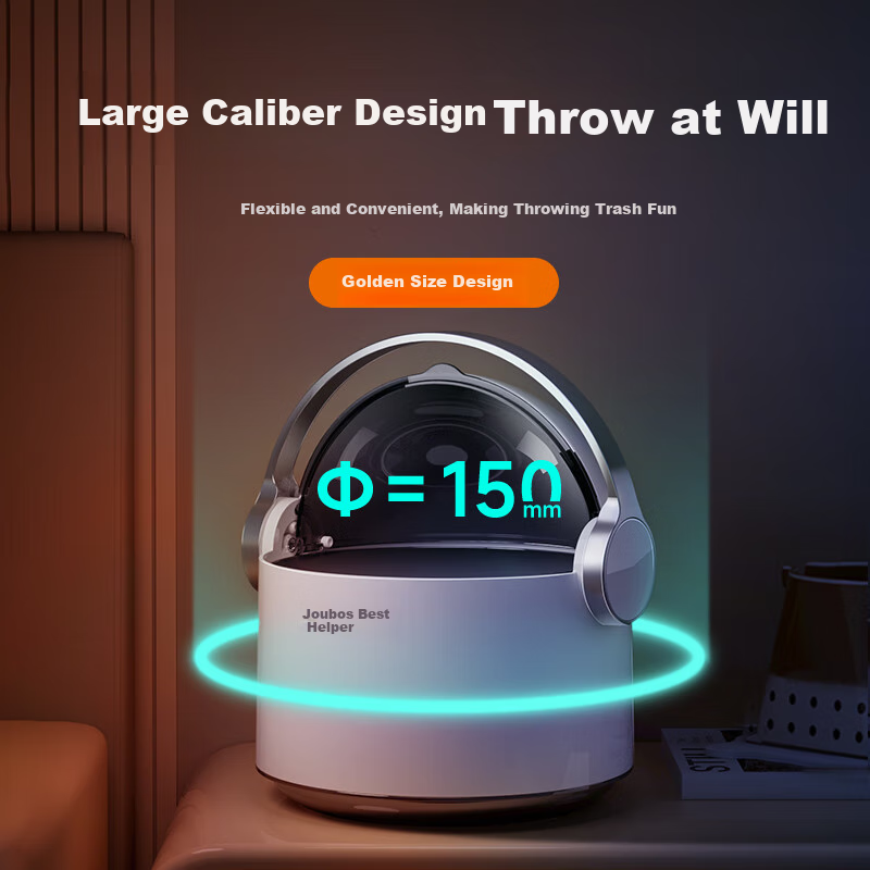 Jiabangshou Desktop Mini Trash Can 2L with Lid, Cute Car-Mounted Coffee Table, Dining Table Surface, Office Desk Bedside Cabinet Trash Bi