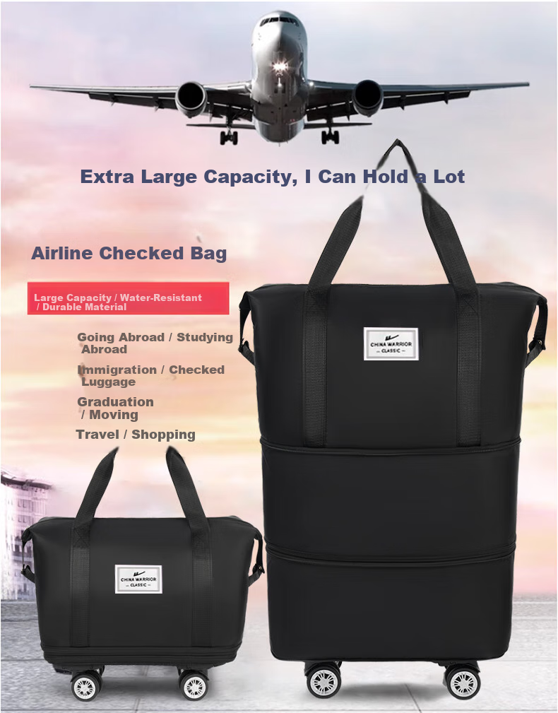 Huili Universal Wheel Suitcase, Travel Bag for Women with Large Capacity, Carry-On Luggage for Men, with Wheels, Wet And Dry Separation Storage Bag 1