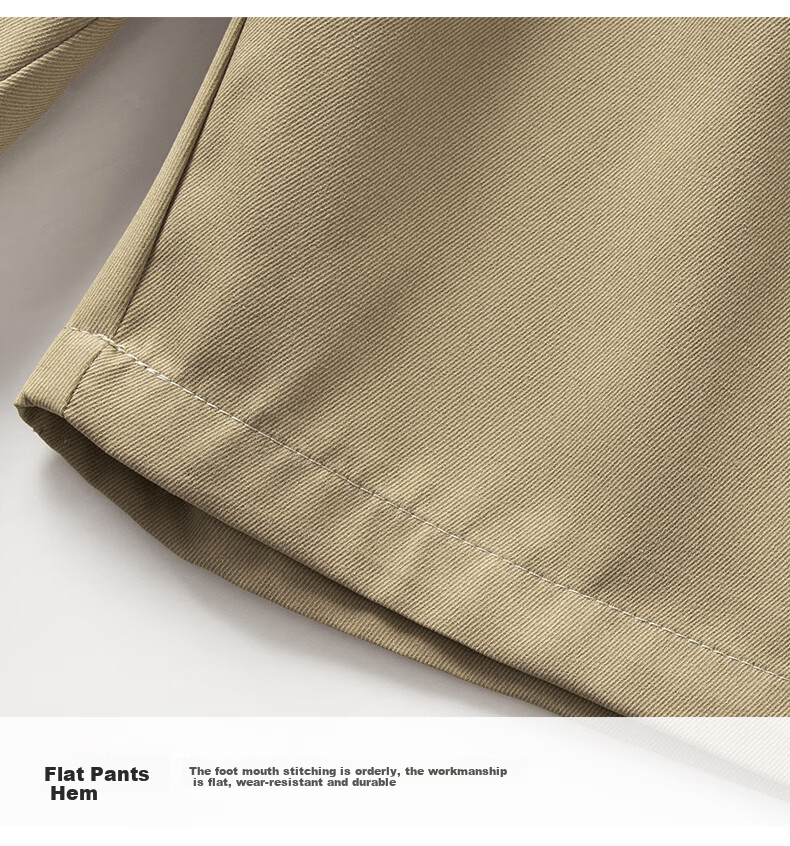Huili Shorts, Summer Men's Wear, Knee-Length Pants, Trendy Trousers, Loose-Fitting Sports Casual Quick-Dry Men's Pants, Khaki, L 15