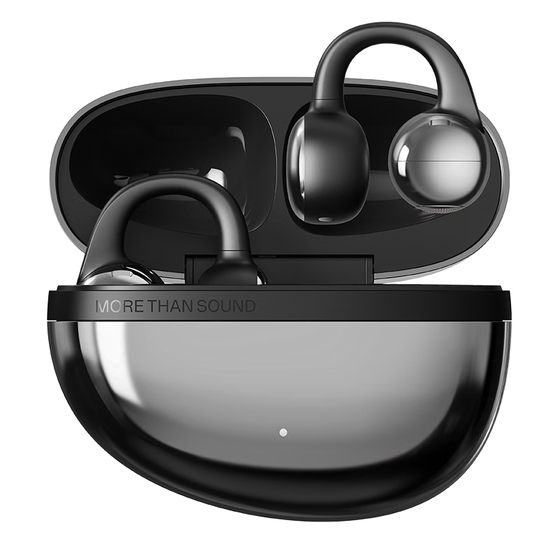 EDIFIER Auro Clip Clip-on Bluetooth Earphones Open Style Luxury Electroplating Bluetooth 6.1 Ice Silver Translator Earphones Translator Device