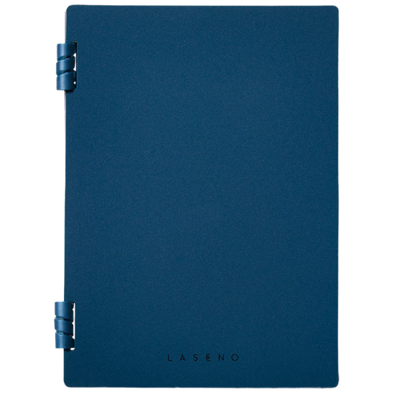 KINGJIM LASENO Spiral Notebook with Removable Pages, Error Correction Notebook, Business Office Notebook, Study Notebook for Postgraduate Students And Homework, A5 Size, Sea Blue Color, 9064-NV