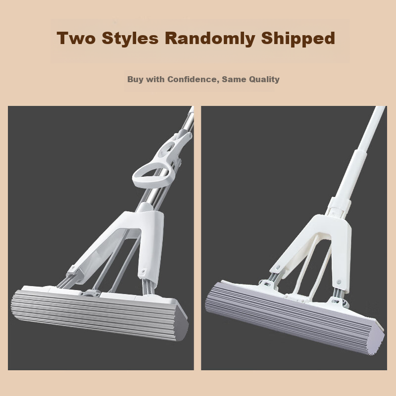 Baijiahaoshi Sponge Mop Head, 33cm, 1 Piece, No-Hand Sponge Mop for Home Use, Floor Cleaning Tool, Absorbent Floor Mop 1