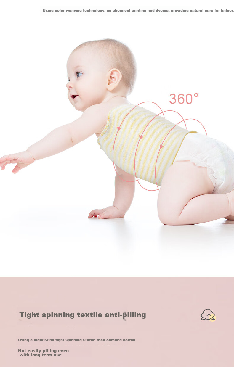 Beiboshi Babybox Newborn Belly Wrap, Infant Abdominal Support Band, Baby Navel Protection, Cord Prevention, Cotton, Blue 7