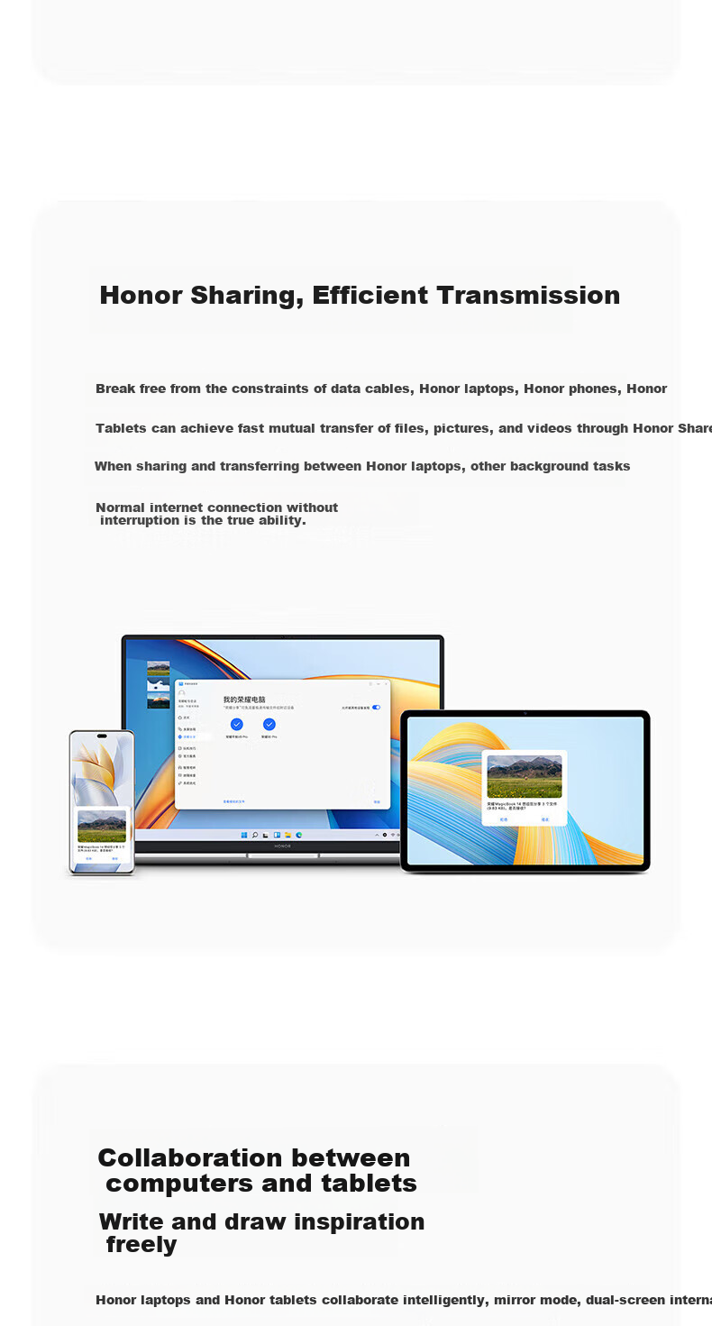 HONOR MagicBook 14 2026 AI Business Lightweight Portable Laptop (UX7-358H 32GB+1TB Gray 2.8K Exclusive Mouse for Yihaodian) 2