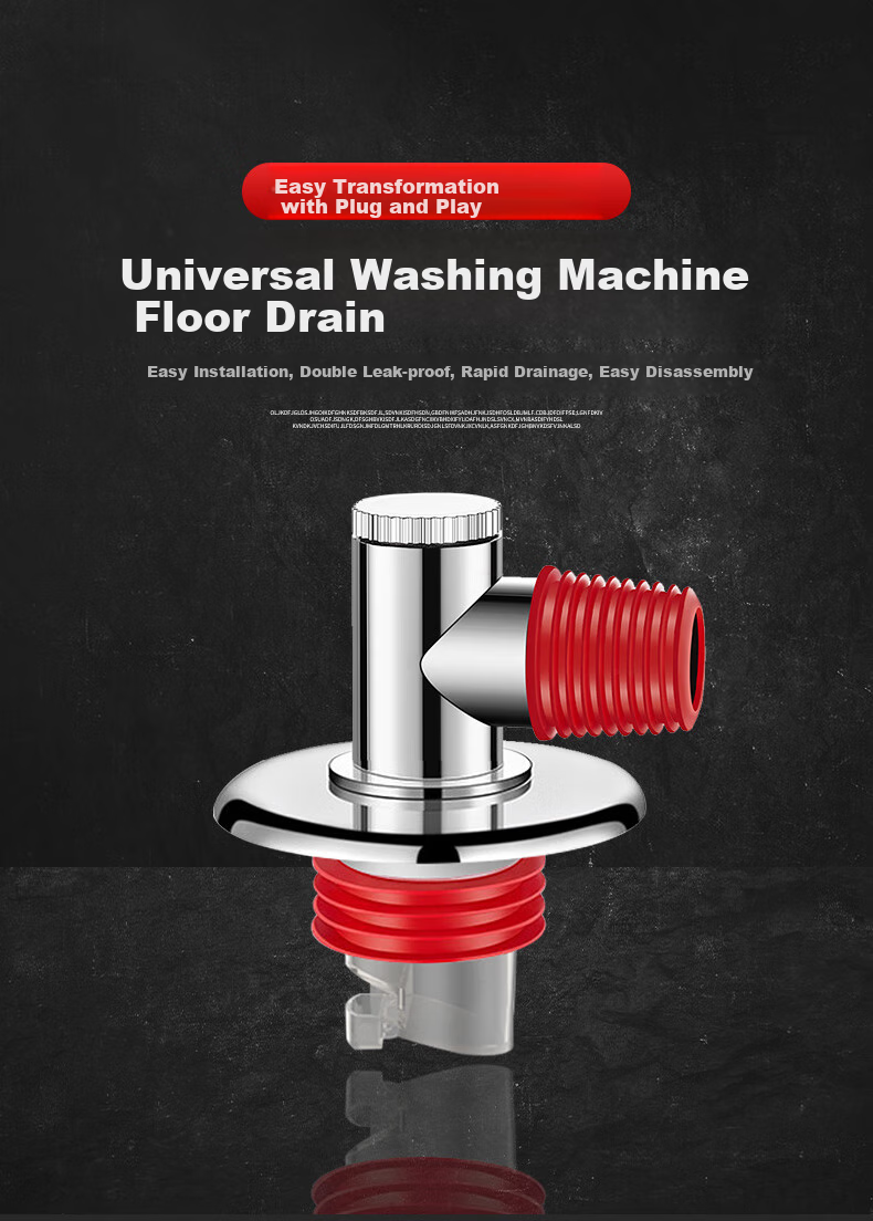 Lelandi Universal Washing Machine Drain Connector, Three-Way Drainage Pipe, Anti-Backflow, Anti-Odor, Anti-Overflow Drain, L5020 1