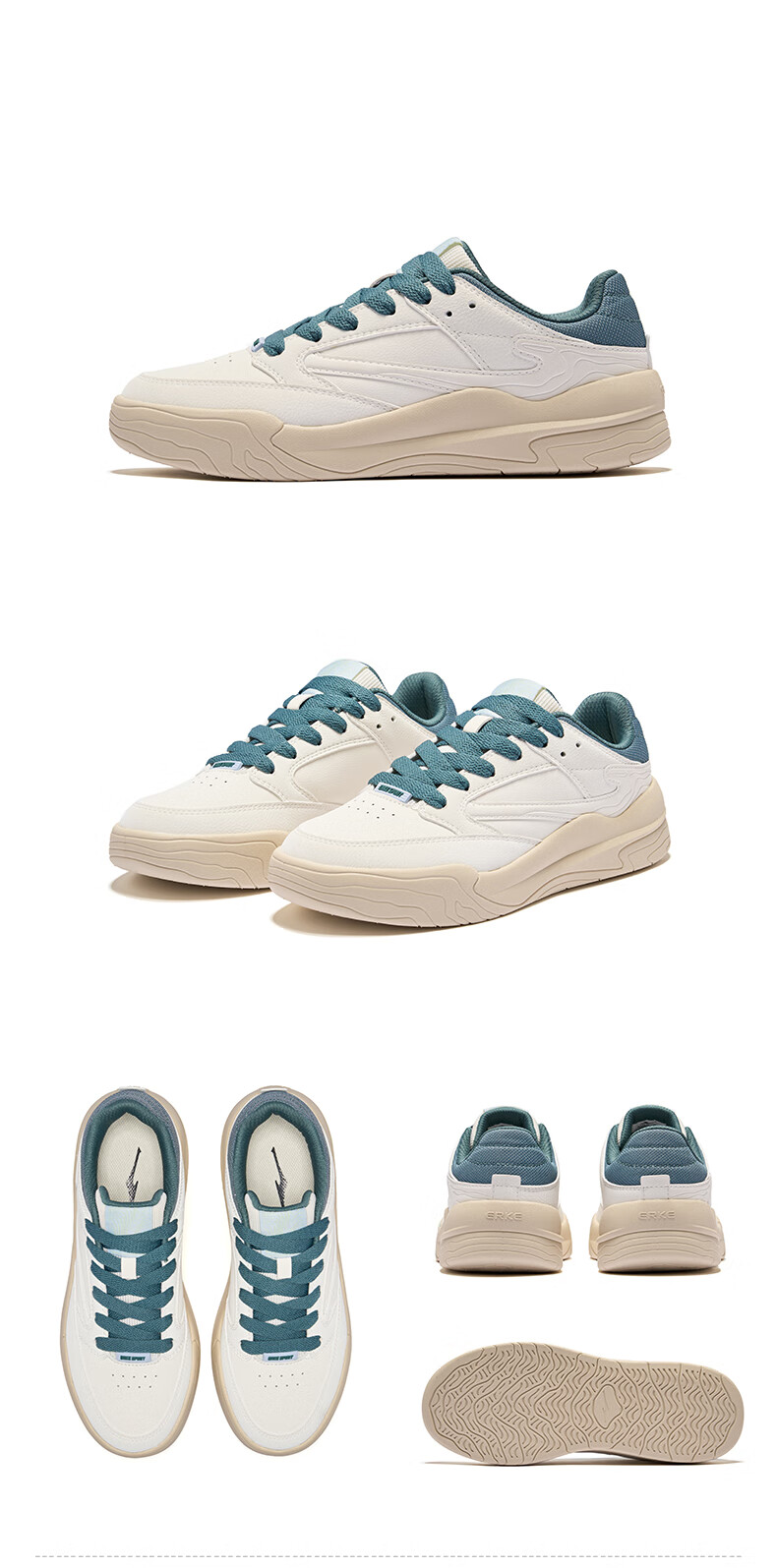 ERKE Men's Sneakers 2026 New Lightweight Casual White Shoes Sports Shoes | Jinghong 3 20