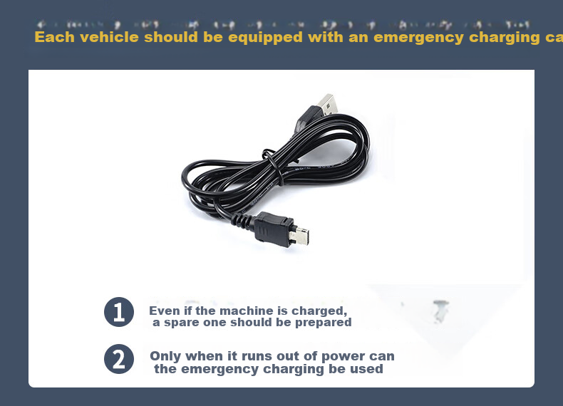 Dijialun ETC Device Charging Cable, Car High-Speed Etc Emergency Charging Cable, Specialized Car Data Cable, 12 Pins 2 Meters Long 6