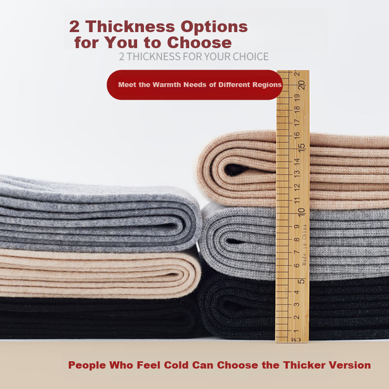 Mengyangwang Women's 100% Pure Wool Thermal Underwear Leggings, Warm Base Layer Pants for Autumn And Winter, Thick Seamless Knitted Wool Pants