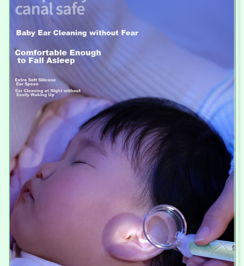 Haifeinuo Illuminated Ear Pick, Children's Ear Cleaning Tool, Visual Ear Spoon, High-Definition Ear Cleaning Kit, 3-Piece Set 5