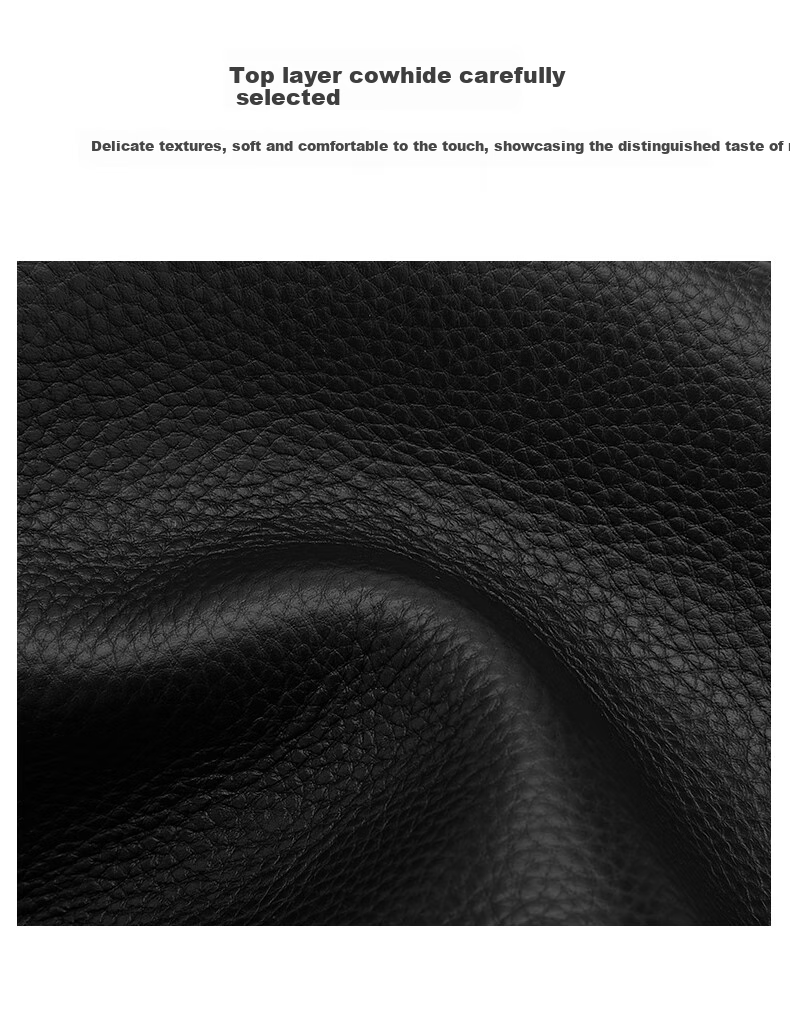 MEXICAN Men's Single-Shoulder Crossbody Handbag, Top-Grain Leather, Commuter Bag, Business Fashion, Travel-Friendly, Lightweight, Large Capacity, Birthday Gift 3