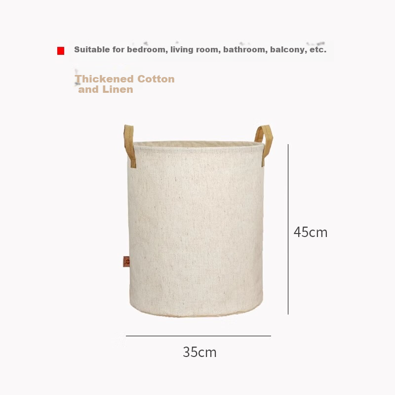 Yuanben Bedroom Laundry Hamper, Dirty Clothes Storage Basket, Dormitory Clothing Organizer, Foldable Toy Washing Basket, Waterproof Household Storage Container