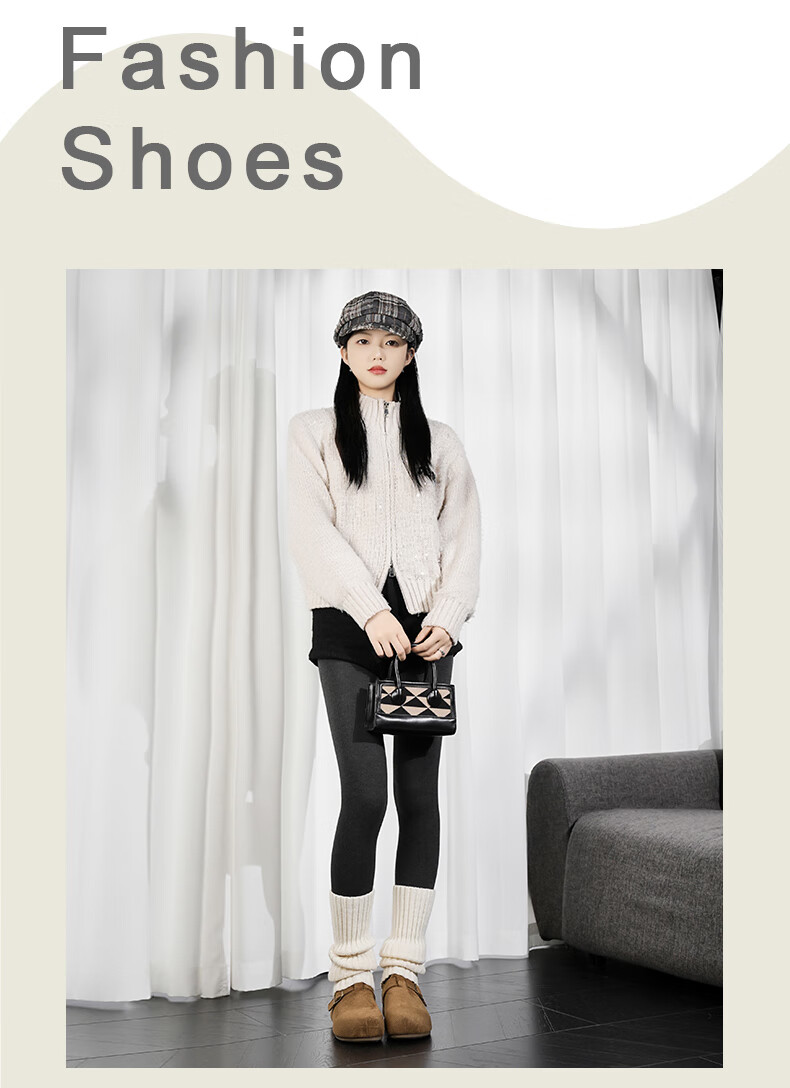 Global Full-Coverage Thick-Soled Birkenstock Women's 2026 New Style Height-Increasing Bean Casual Soft Sole Sneakers 6