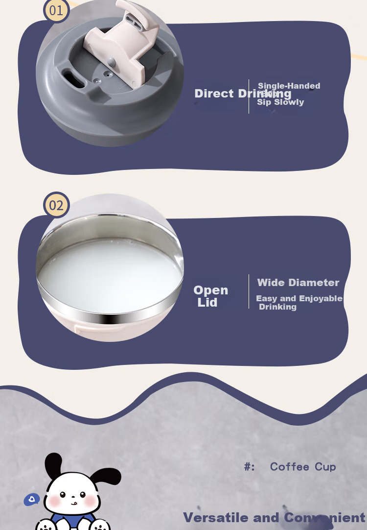 BJ 304 Stainless Steel Children's Water Bottle, Coffee Mug for Girls And Boys, Insulated Thermos Cup for Office And Dormitory Use 7