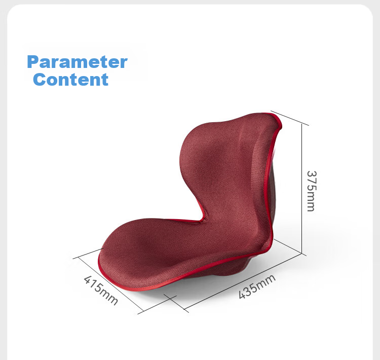 Leban Petal Lumbar Support Cushion, Office Chair Backrest, Buttocks Shaping Seat for Home Use, Classical Gray 18