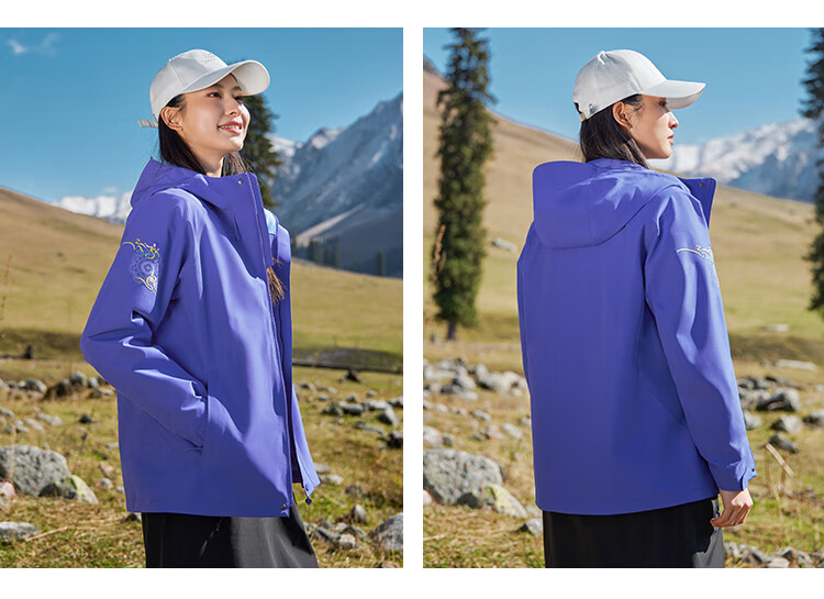 Toread Feitian 3-in-1 Women's Outdoor Windproof Rainproof Jacket Autumn Winter Hiking Climbing Coat 20