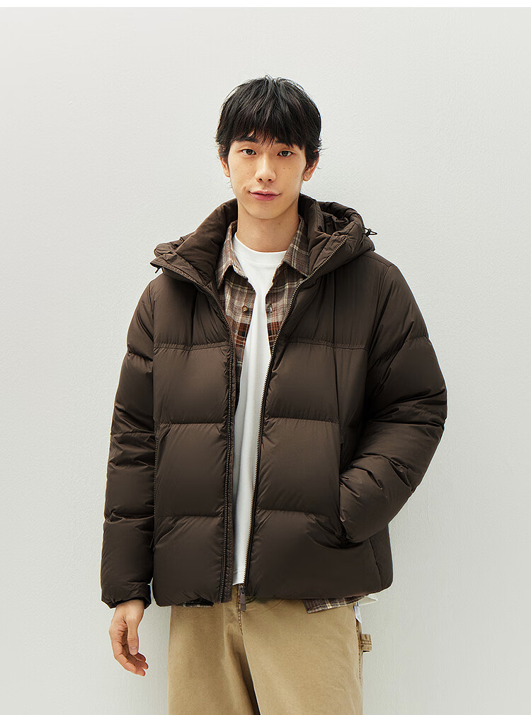 Semir New Year Qiji Red | Easy Down Series down Jacket for Men, Winter 2025 Triple-Protection Coat, Couple's Hooded Red Outerwear 6