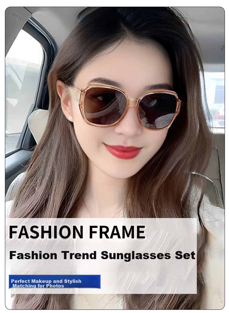 Baixiaoshe Sunglasses Clip-On for Nearsighted Glasses, Glossy Black Lenses, Sunglasses for Men And Women, Driving UV Protection Polarized Sunglasses 1